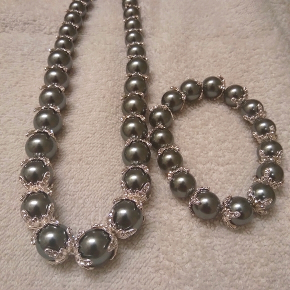 Charter club necklace and bracelet set
